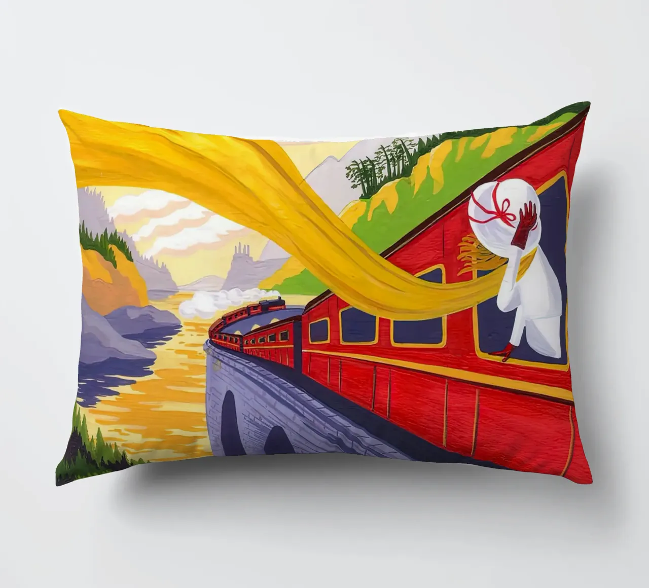 Treni espressi cuscino da Alice Slatera