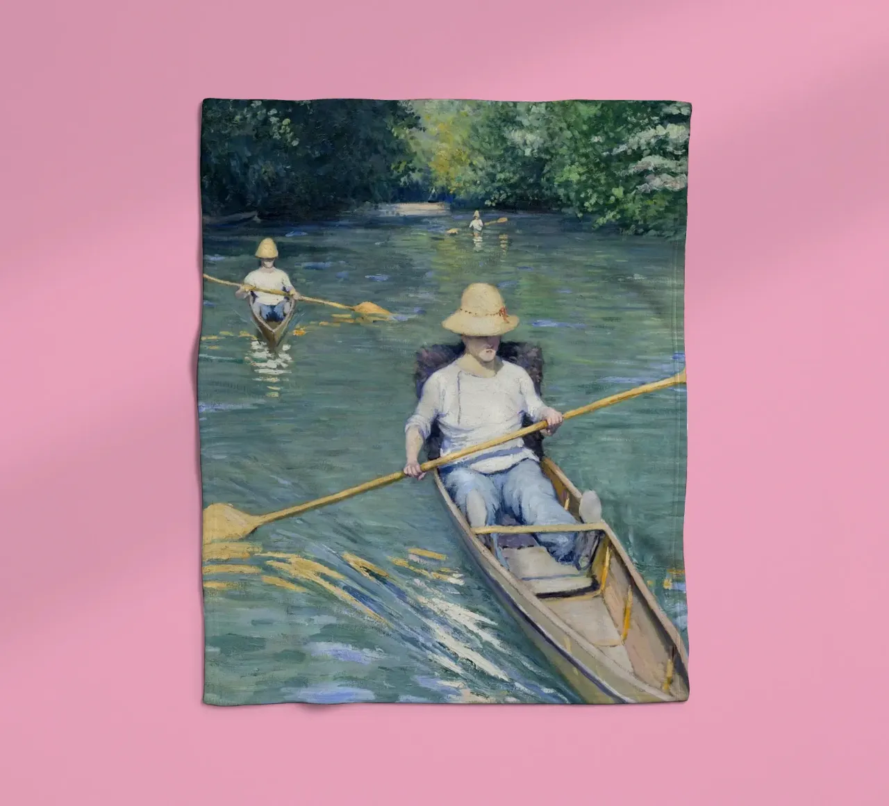 Gustave Caillebotte - Skiffs (1877) coperta in pile da Wirla