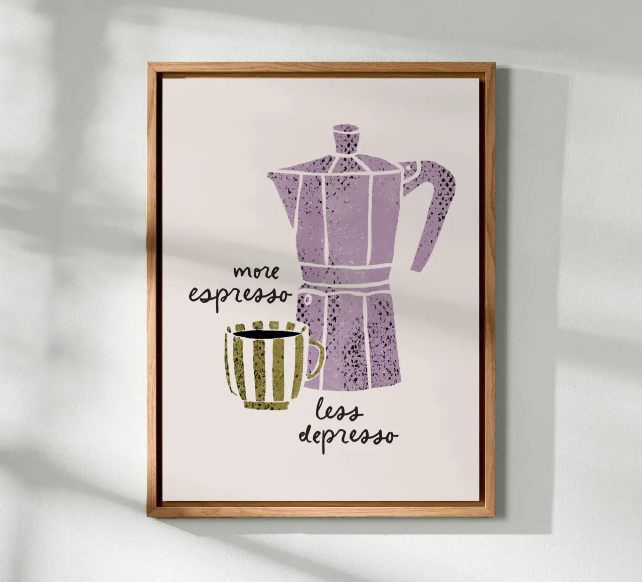 more espresso, less depresso alu-dibond by modeern
