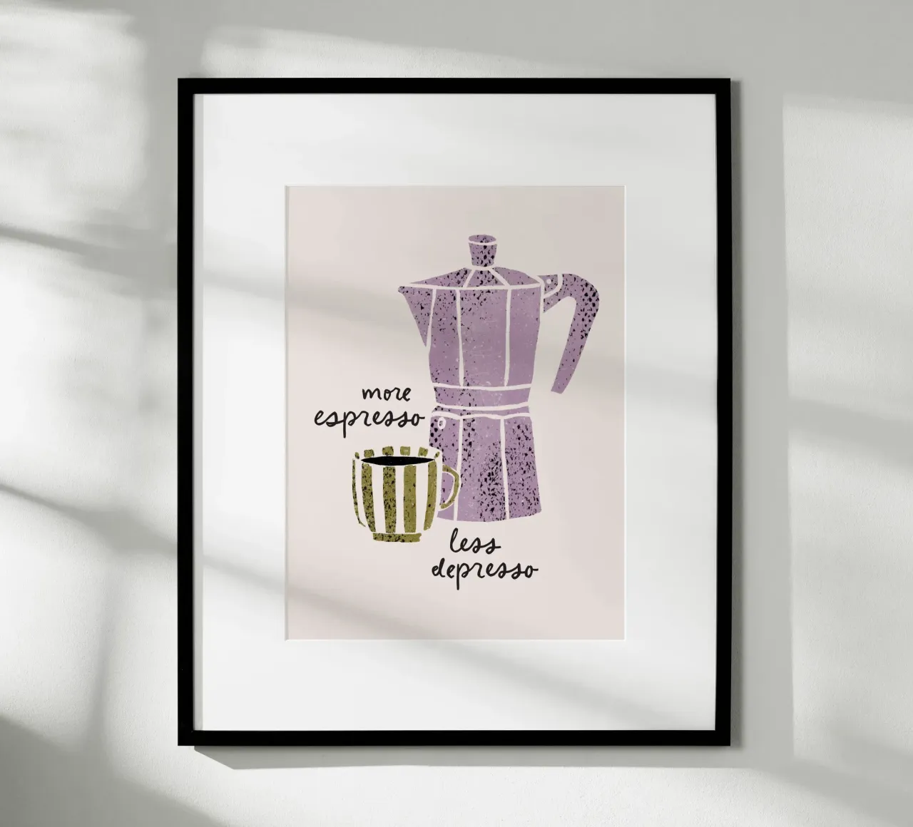 more espresso, less depresso hahnemühle by modeern