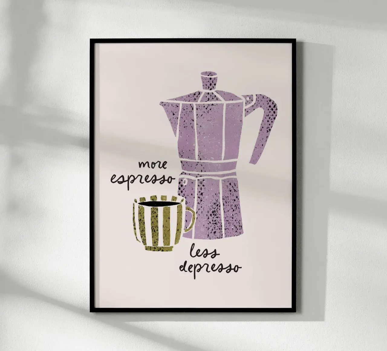 more espresso, less depresso hahnemühle by modeern