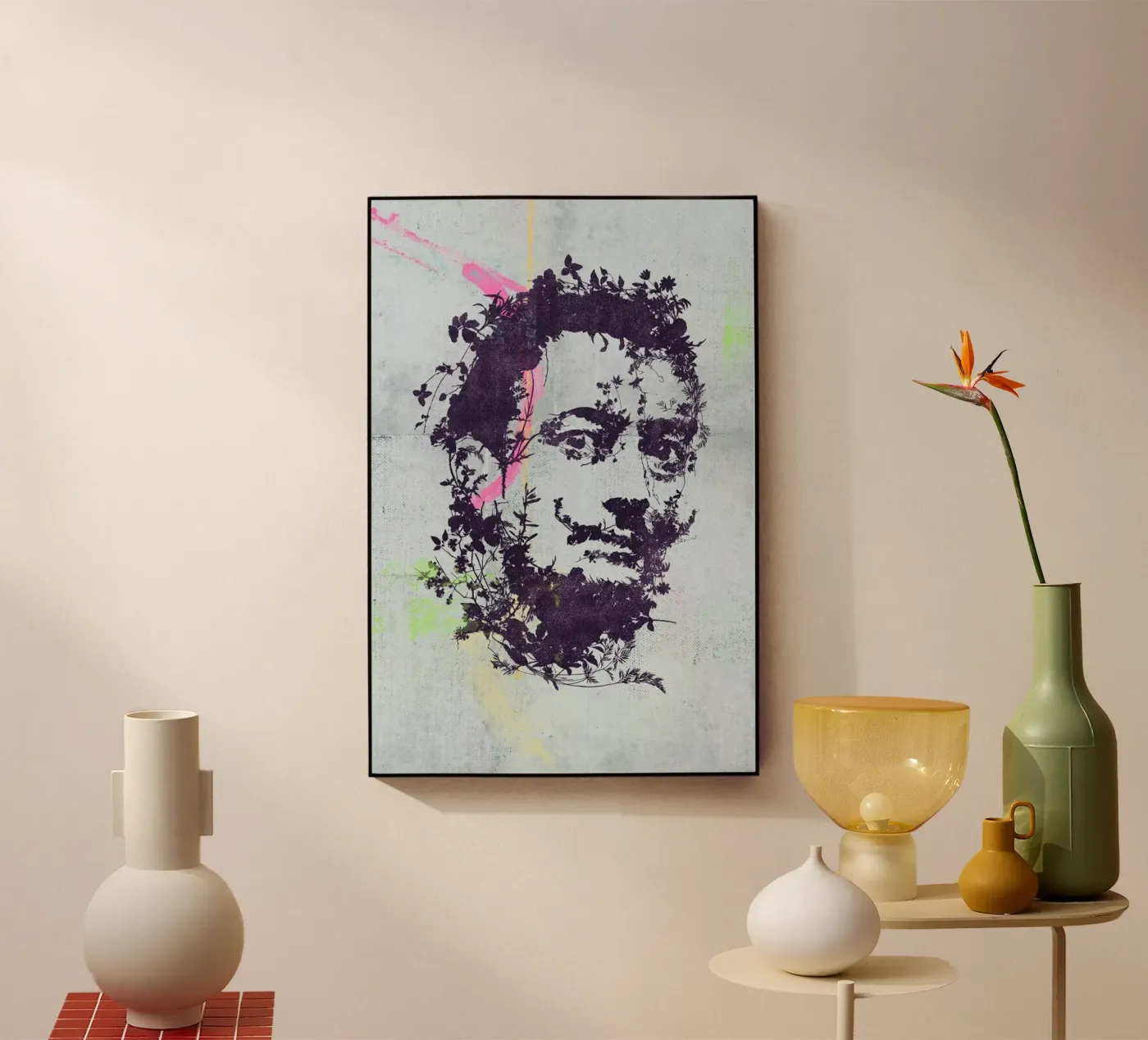 Dali 1 acryl van Carlos Quitério