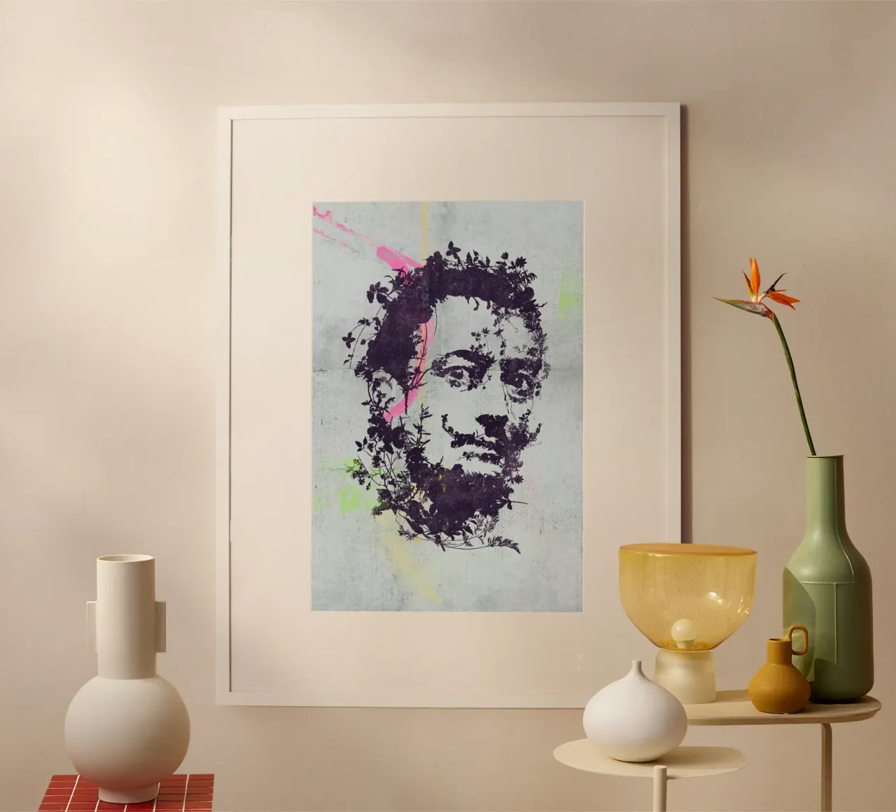 Dali 1 poster con telaio in plastica da Carlos Quitério