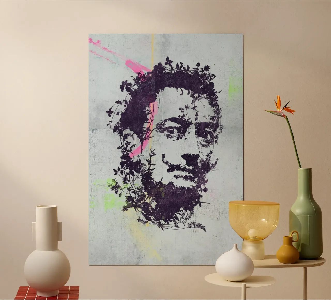 Dali 1 poster con telaio in plastica da Carlos Quitério