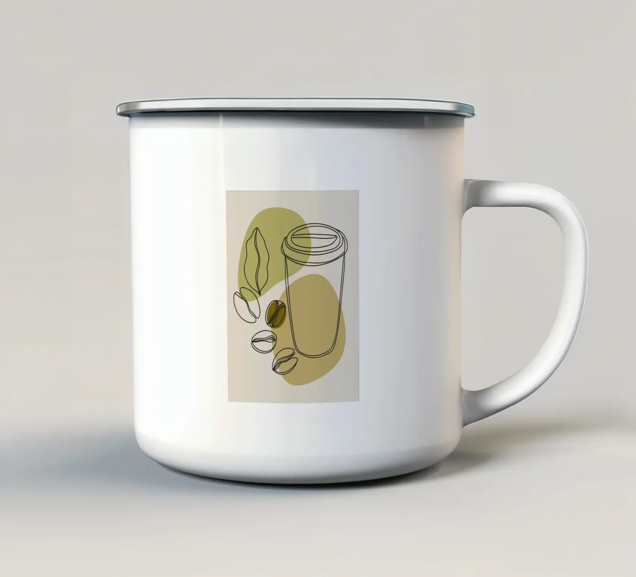 Tazas de café taza de esmalte de RELAXING TOUCH