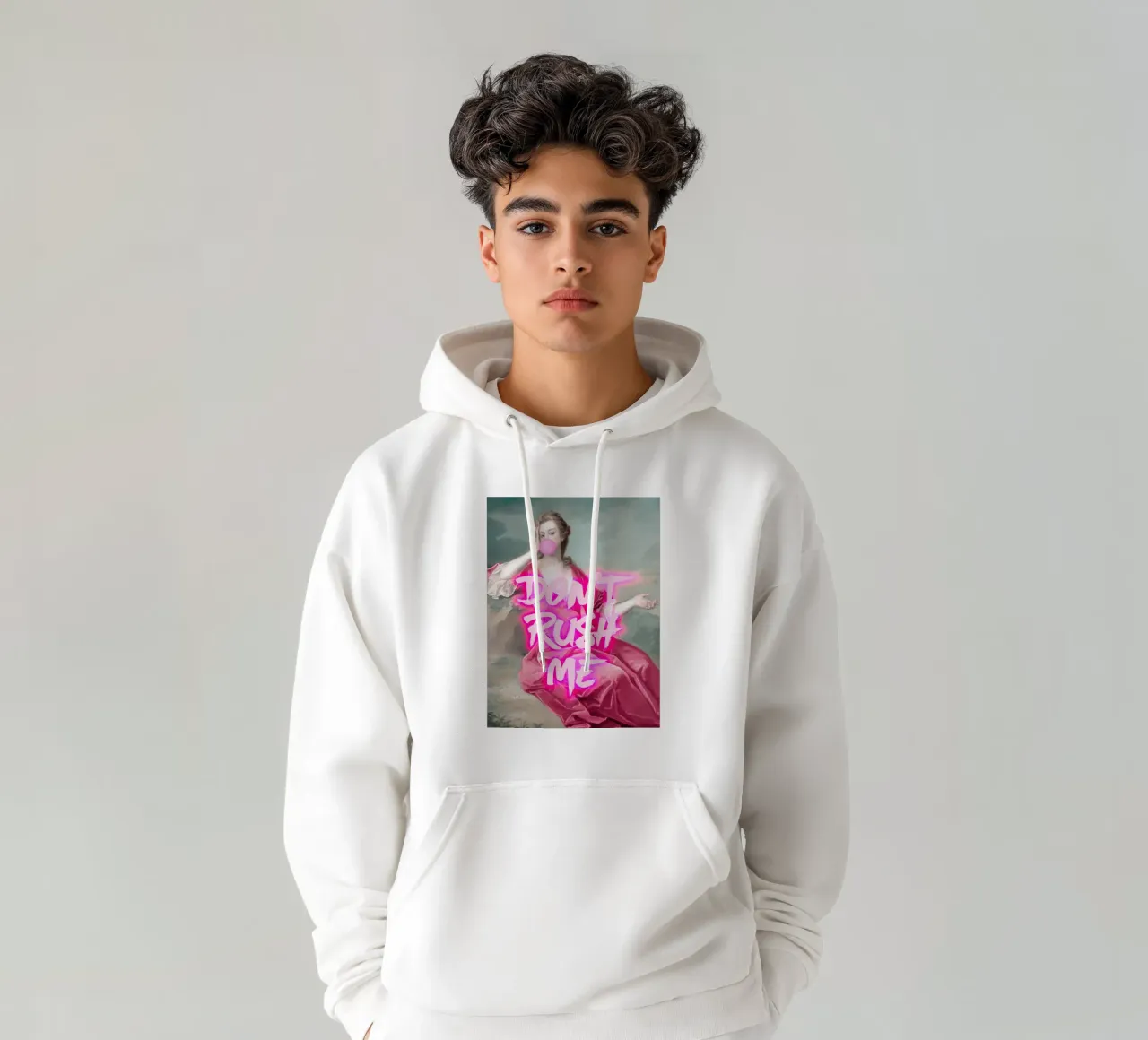 Neon Don't Rush Me Art felpa con cappuccio da GraceDigitalArtCo