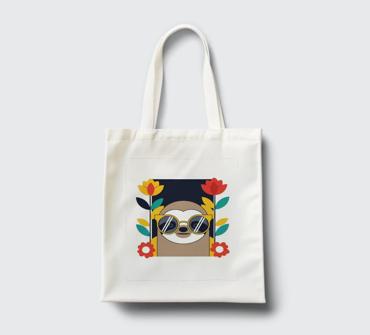 Cool Sloth with Sunny Vibes only borsa in juta da Zen Design