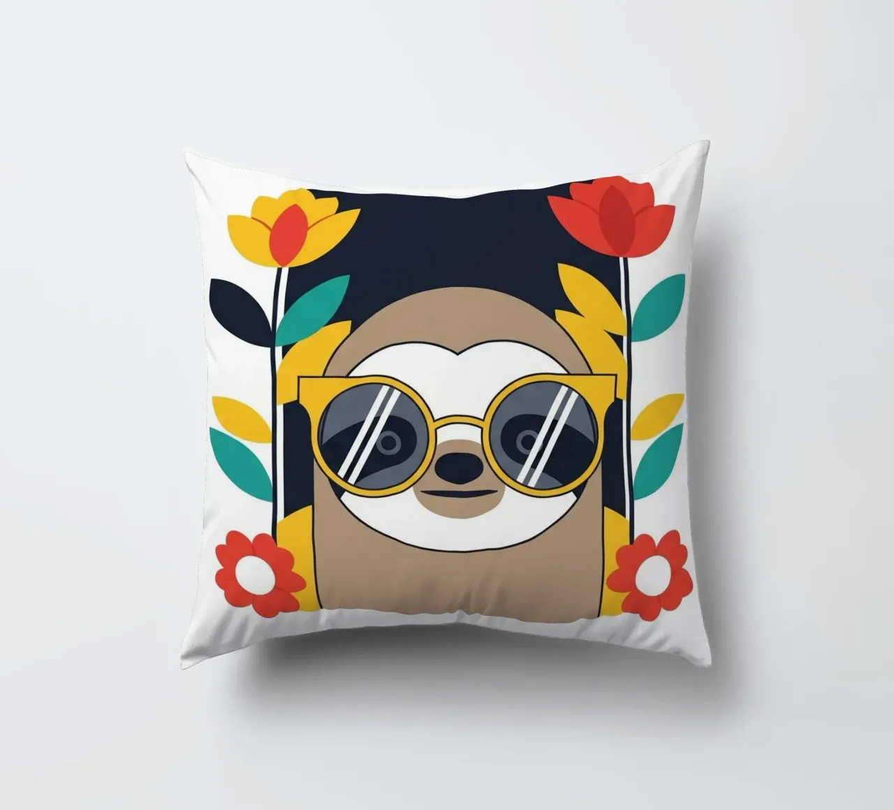 Cool Sloth with Sunny Vibes only coussin de Zen Design