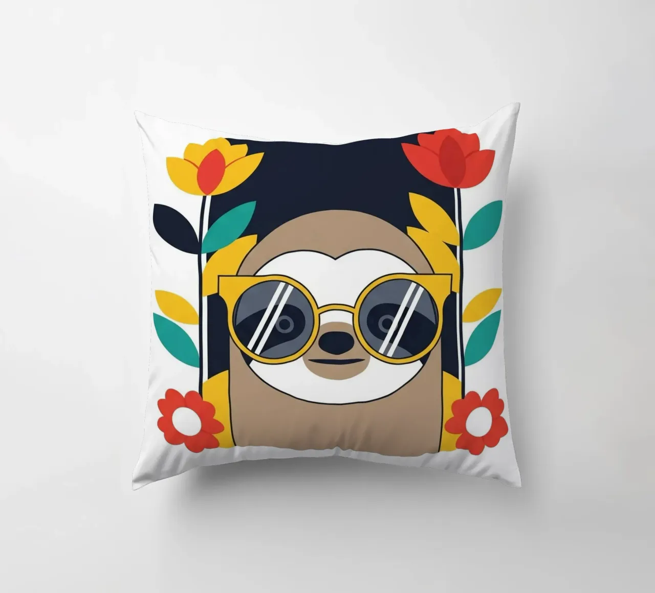 Cool Sloth with Sunny Vibes only coussin de Zen Design