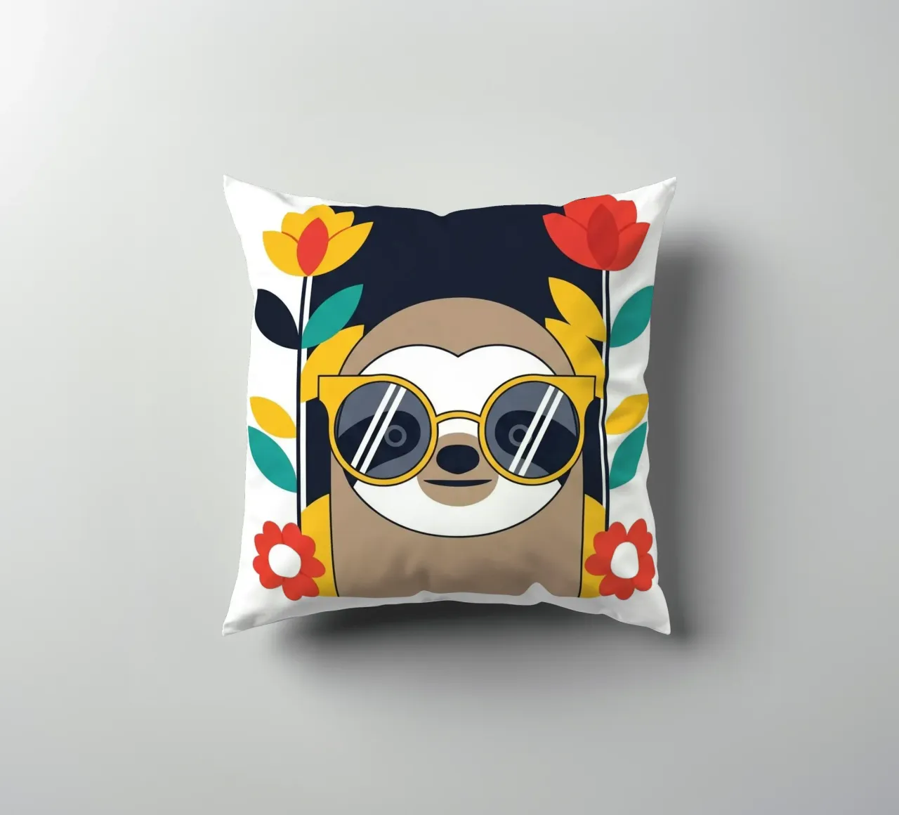Cool Sloth with Sunny Vibes only coussin de Zen Design