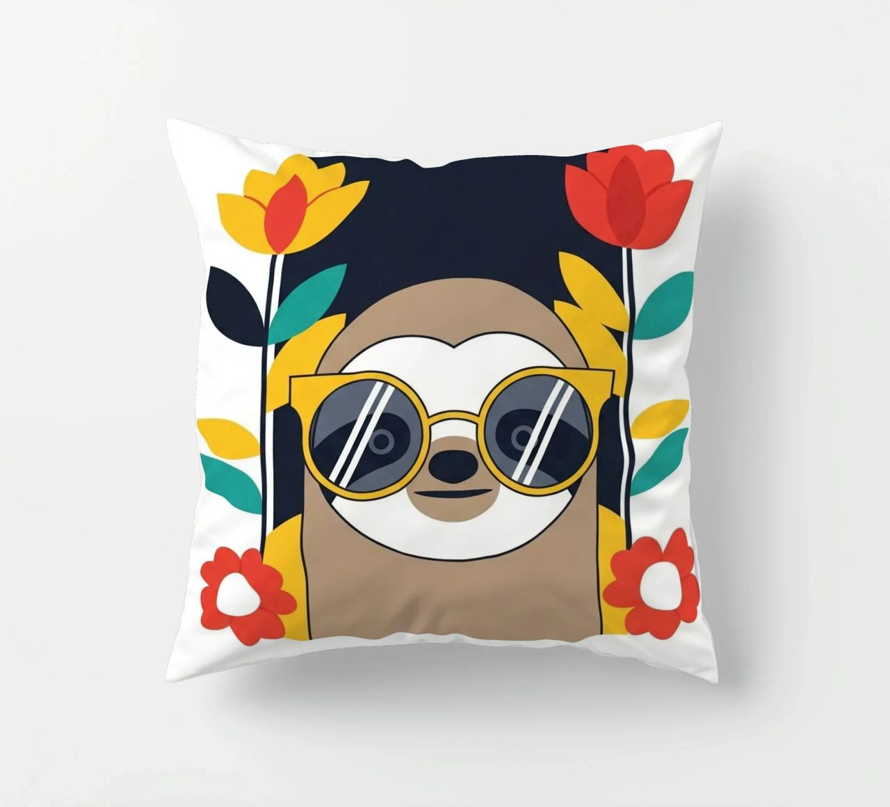 Cool Sloth with Sunny Vibes only cuscino da Zen Design