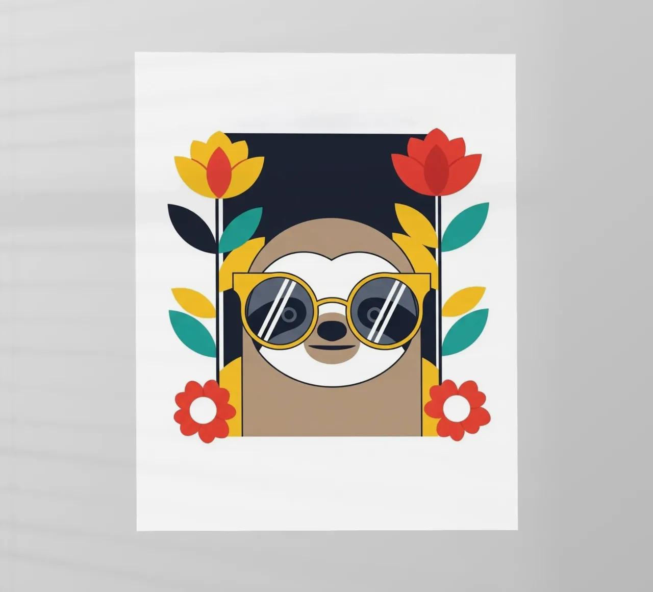 Cool Sloth with Sunny Vibes only backlit film by Zen Design