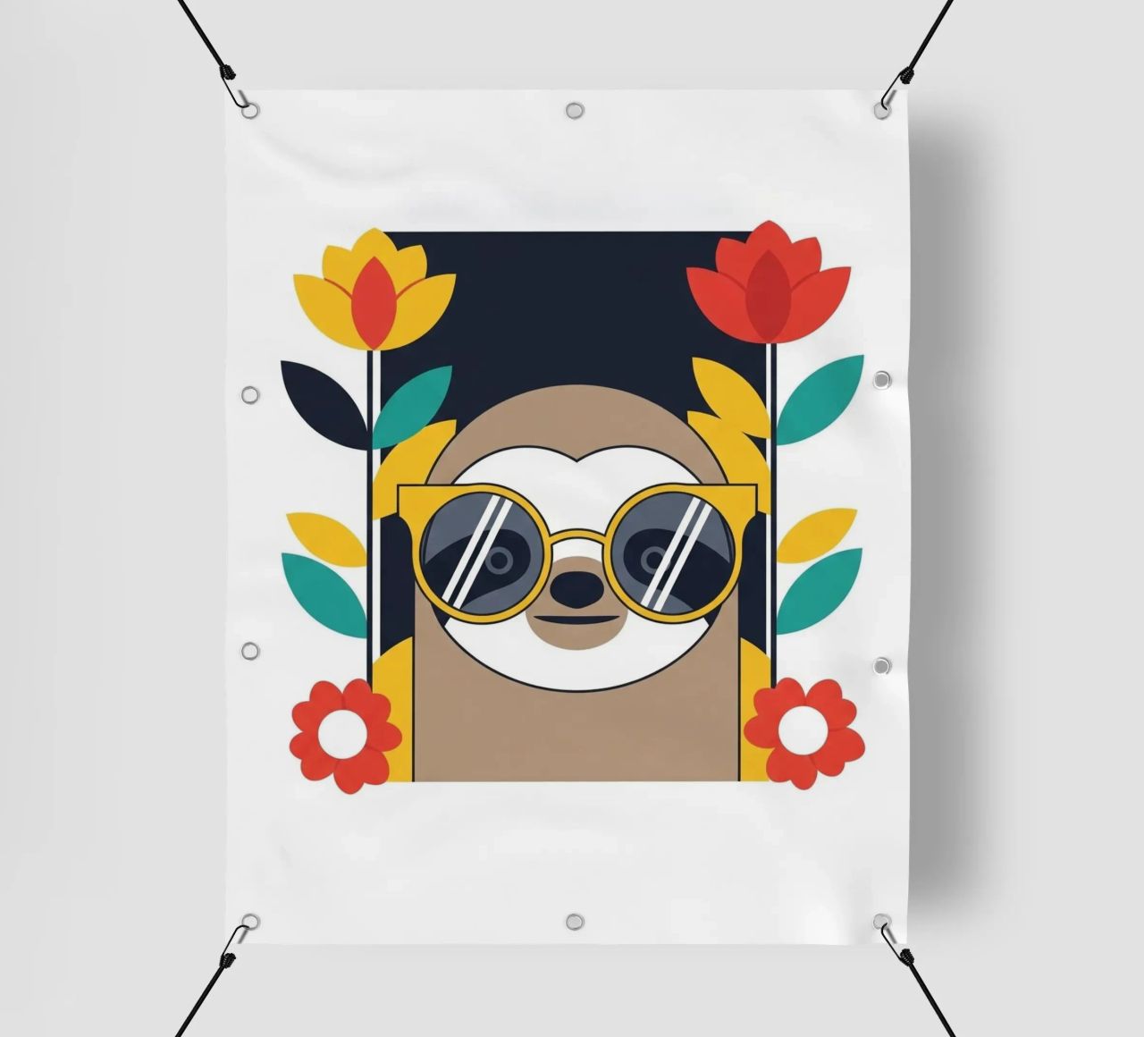 Cool Sloth with Sunny Vibes only telo in pvc da Zen Design