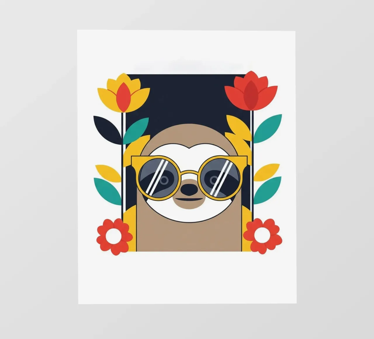 Cool Sloth with Sunny Vibes only telo in pvc da Zen Design