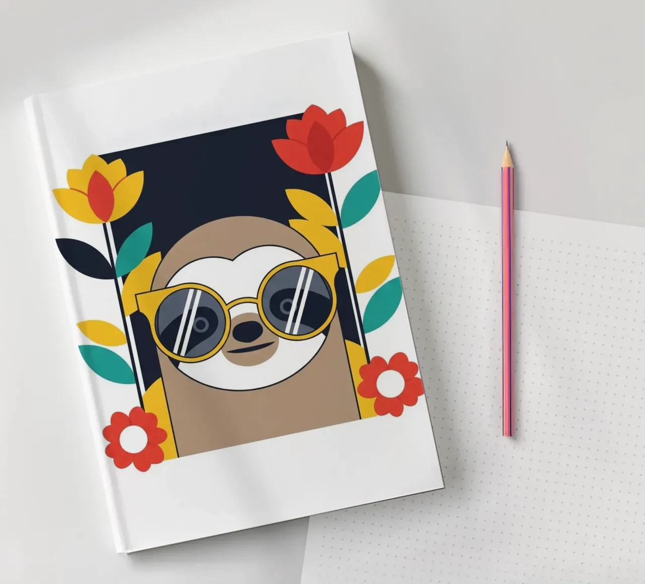 Cool Sloth with Sunny Vibes only carnet de notes de Zen Design