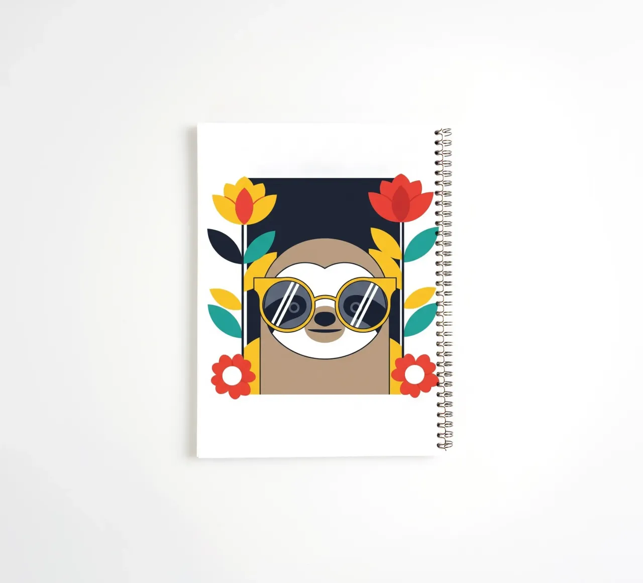 Cool Sloth with Sunny Vibes only diario ad anelli da Zen Design