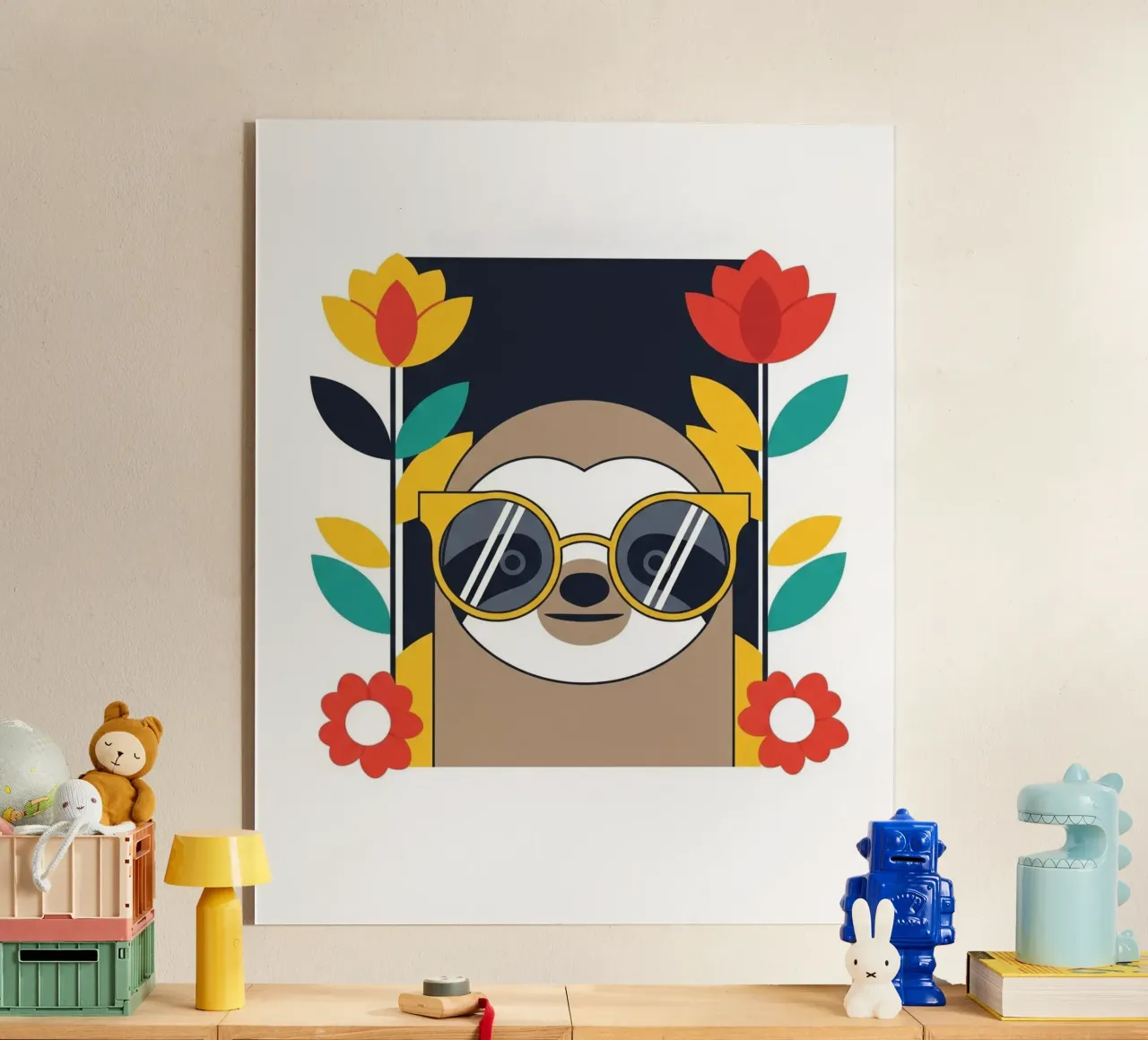 Cool Sloth with Sunny Vibes only plexiglass da Zen Design