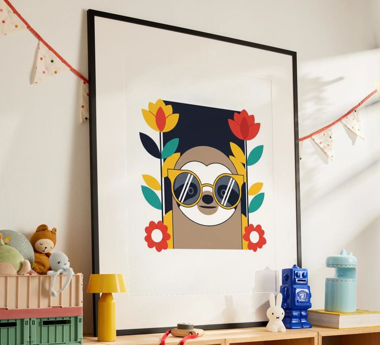 Cool Sloth with Sunny Vibes only poster da Zen Design
