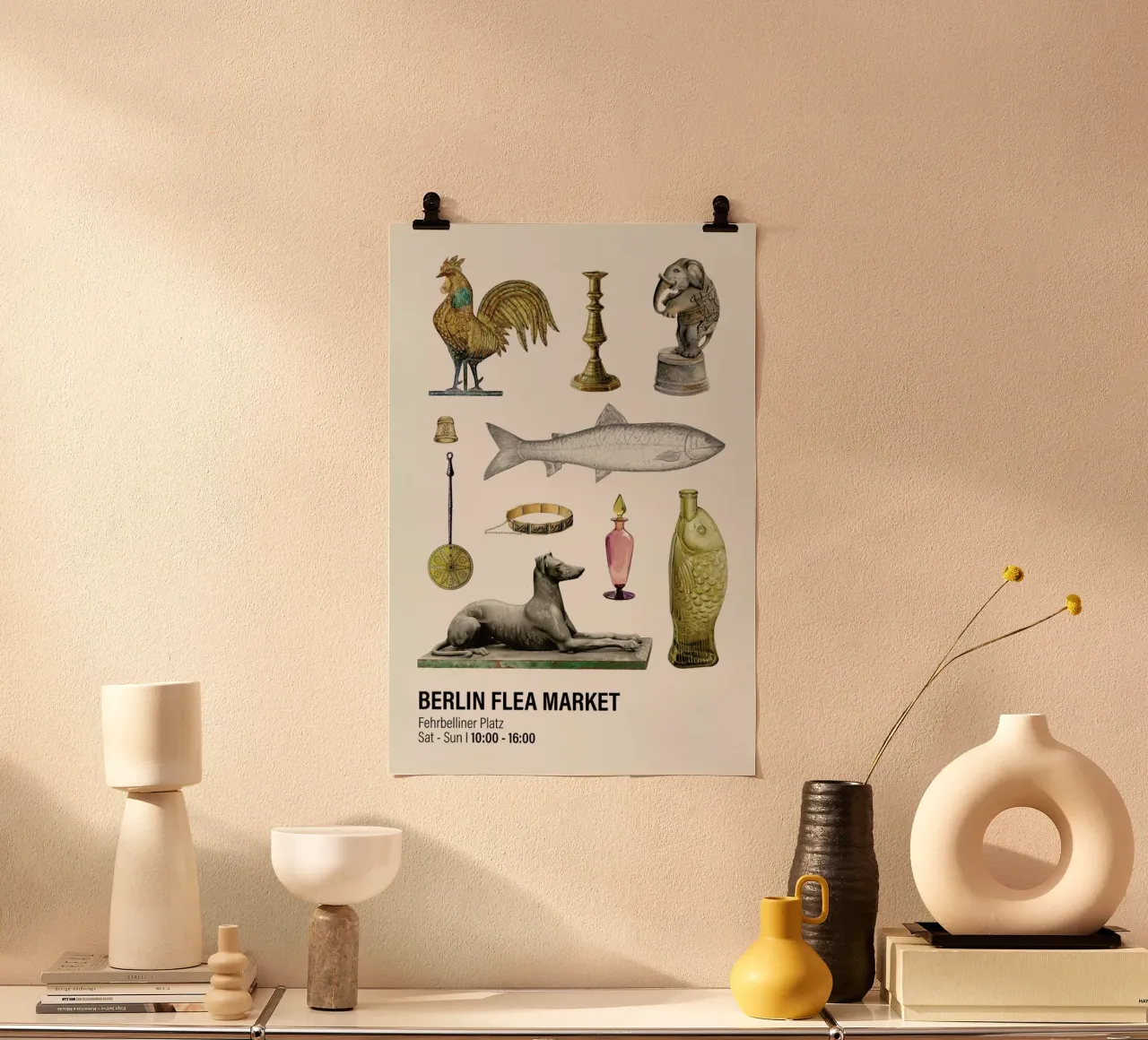 Berlin Flea Market IV poster da Vintage by JUNIQE