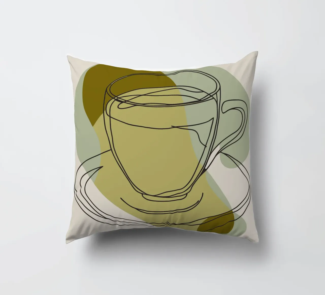 Coffee Glasses decorative cushion by RELAXING TOUCH