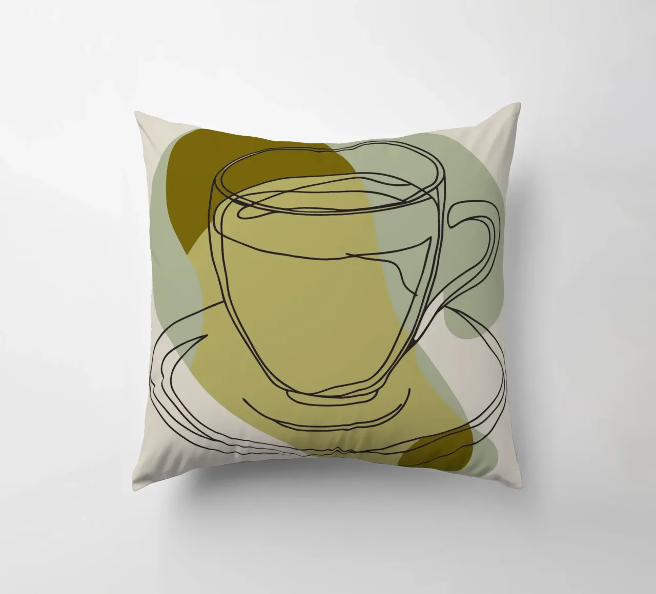 Coffee Glasses decorative cushion by RELAXING TOUCH