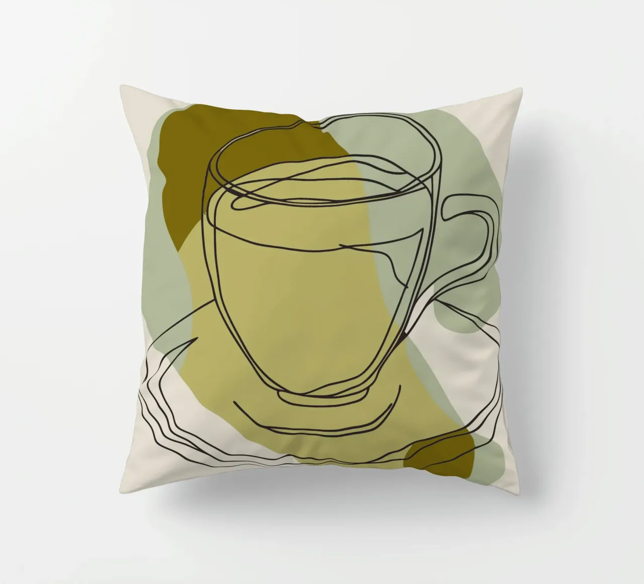 Coffee Glasses decorative cushion by RELAXING TOUCH