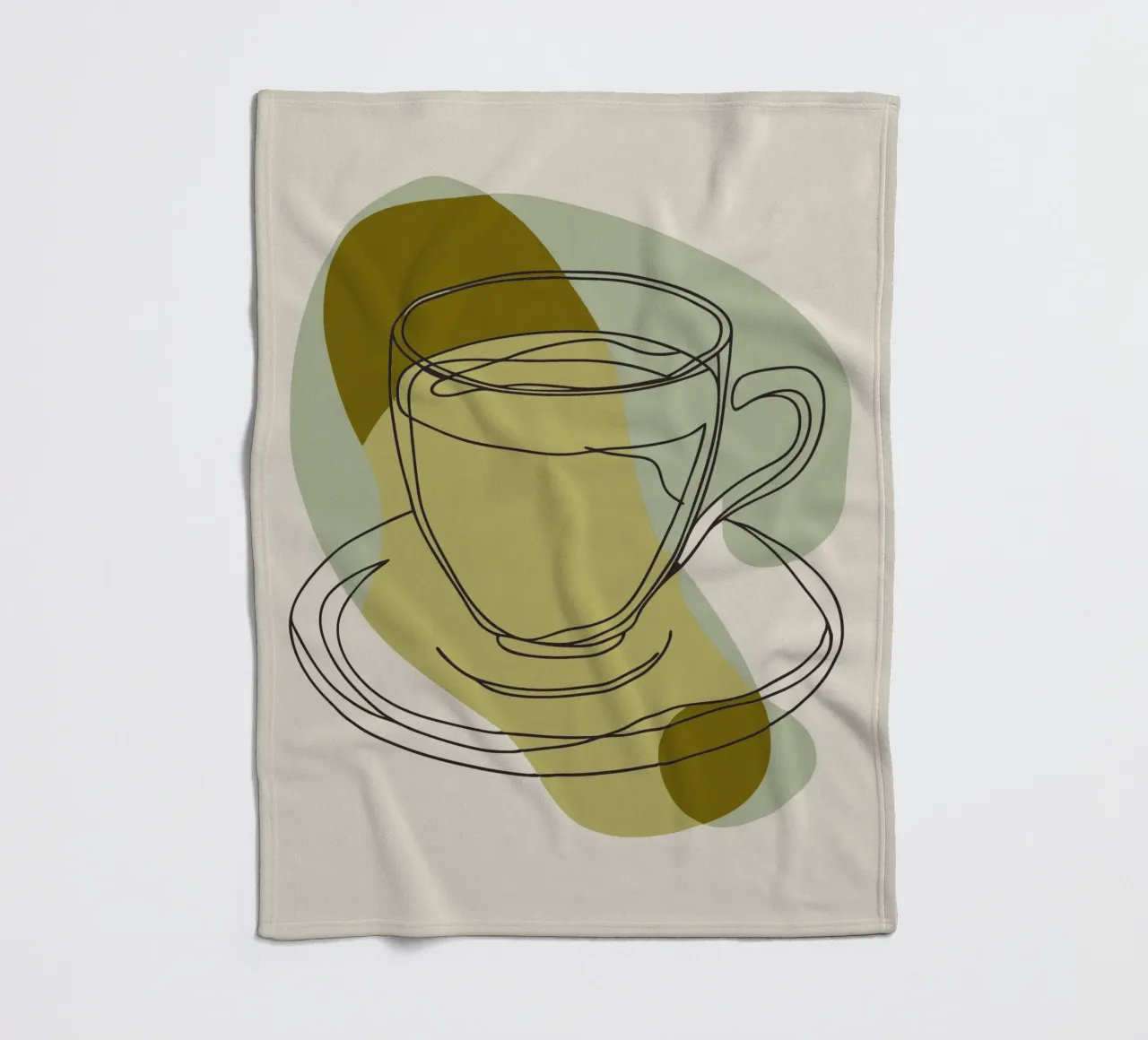 Coffee Glasses fleece blanket by RELAXING TOUCH