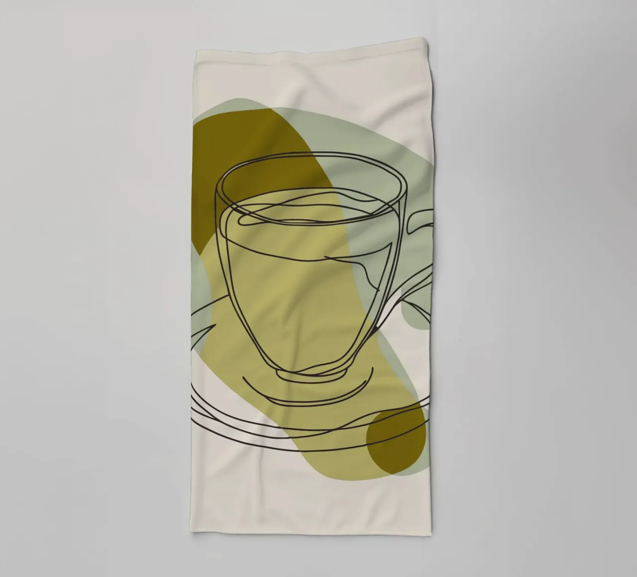 Coffee Glasses towel by RELAXING TOUCH