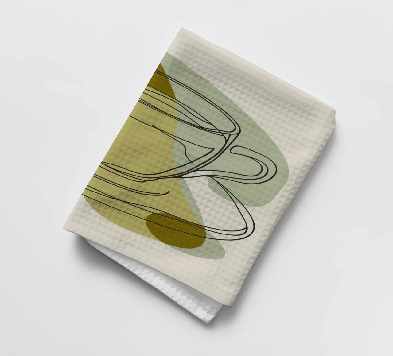 Coffee Glasses tea towel by RELAXING TOUCH