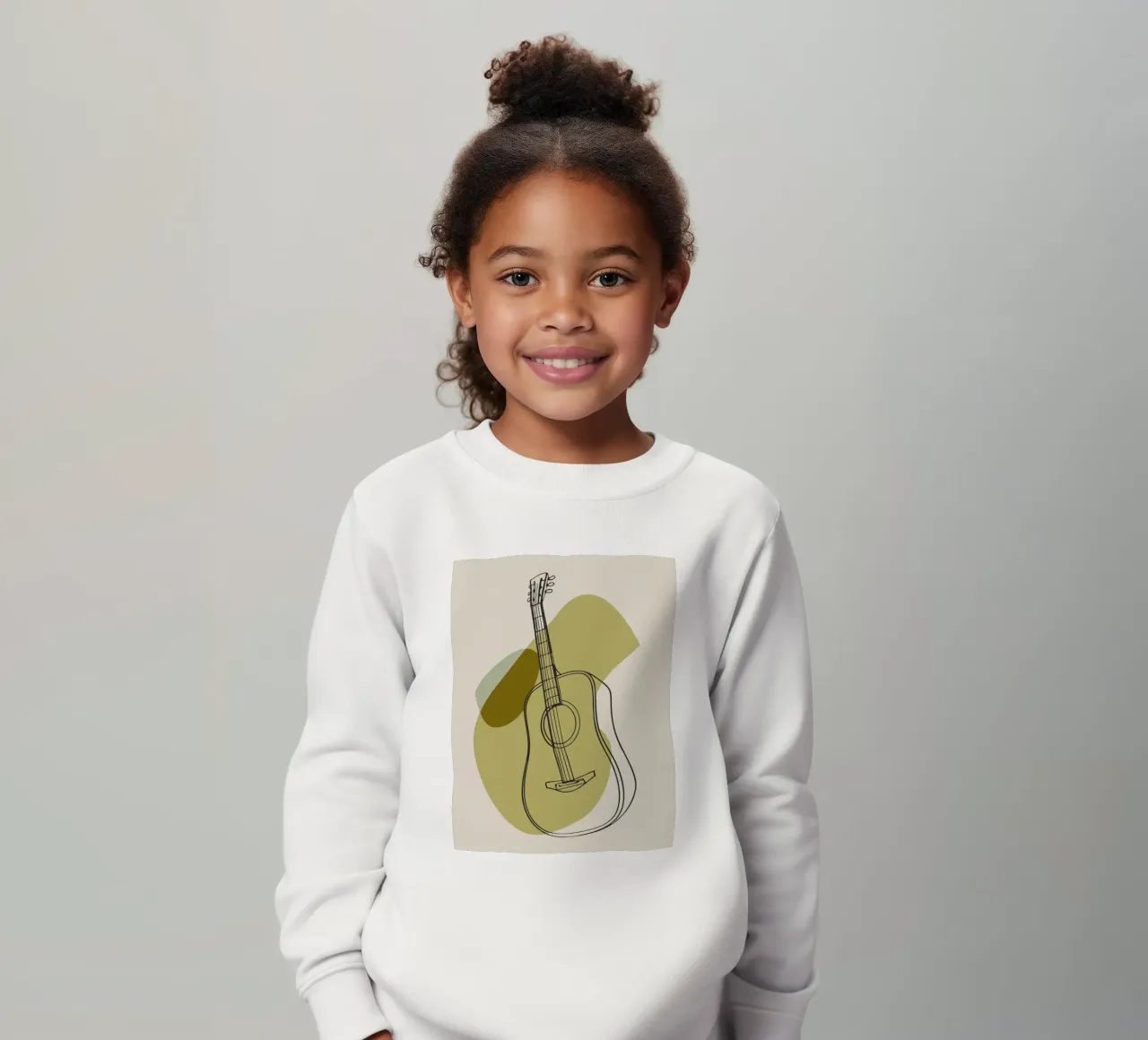 Chitarra minimalista felpa bambino da RELAXING TOUCH