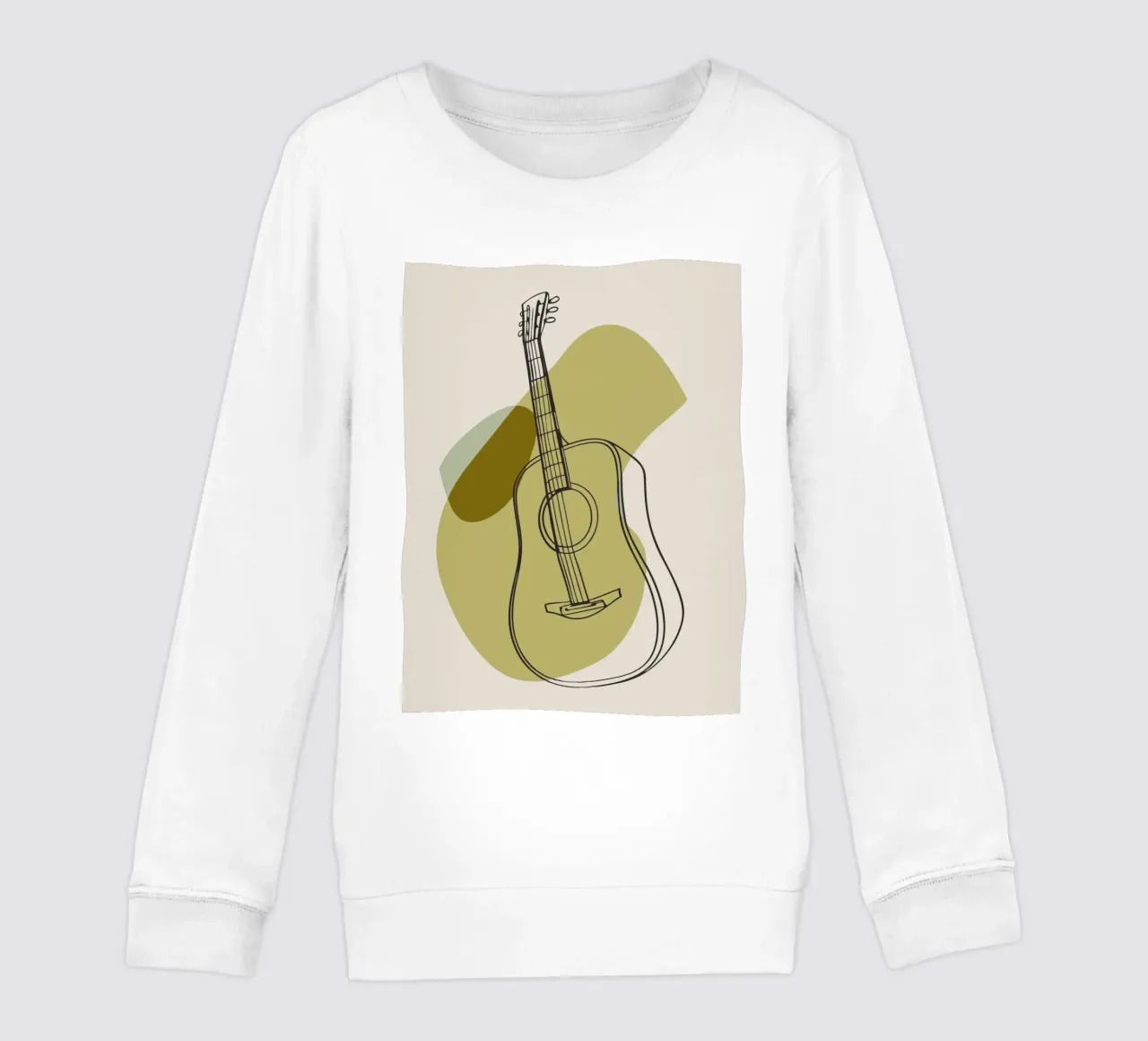 Chitarra minimalista felpa bambino da RELAXING TOUCH