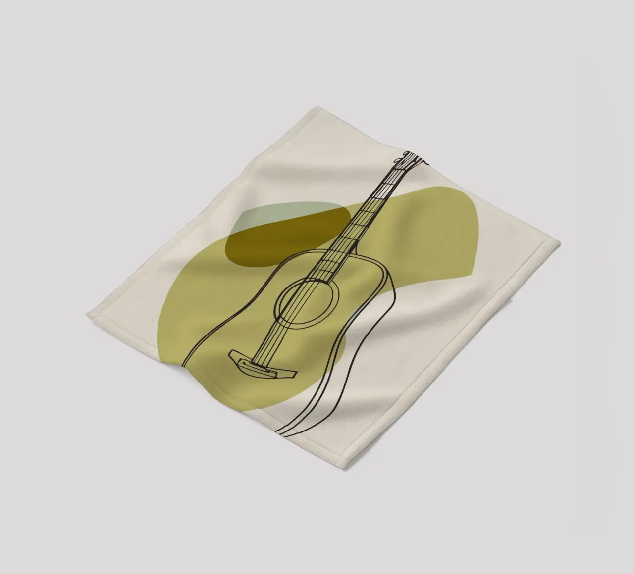 Chitarra minimalista coperta in pile da RELAXING TOUCH
