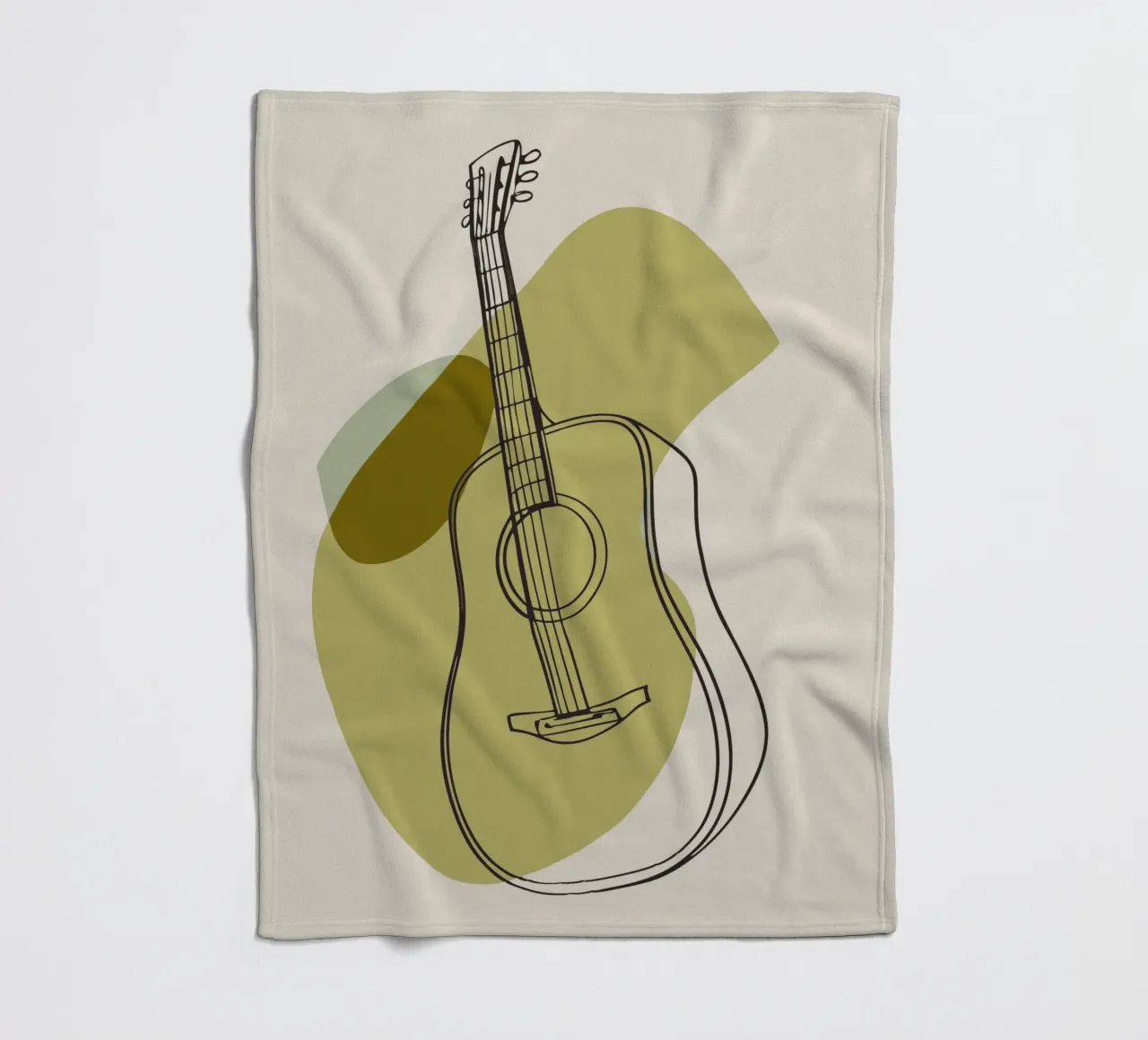 Chitarra minimalista coperta in pile da RELAXING TOUCH