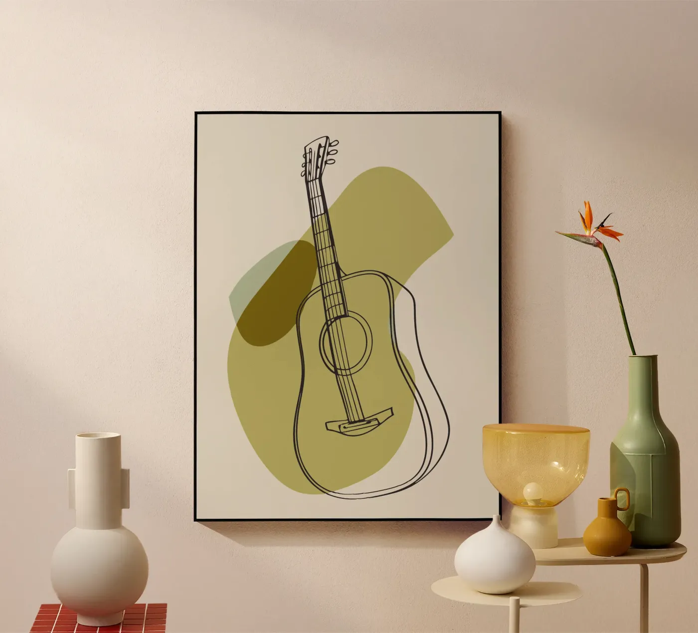 Chitarra minimalista plexiglass da RELAXING TOUCH