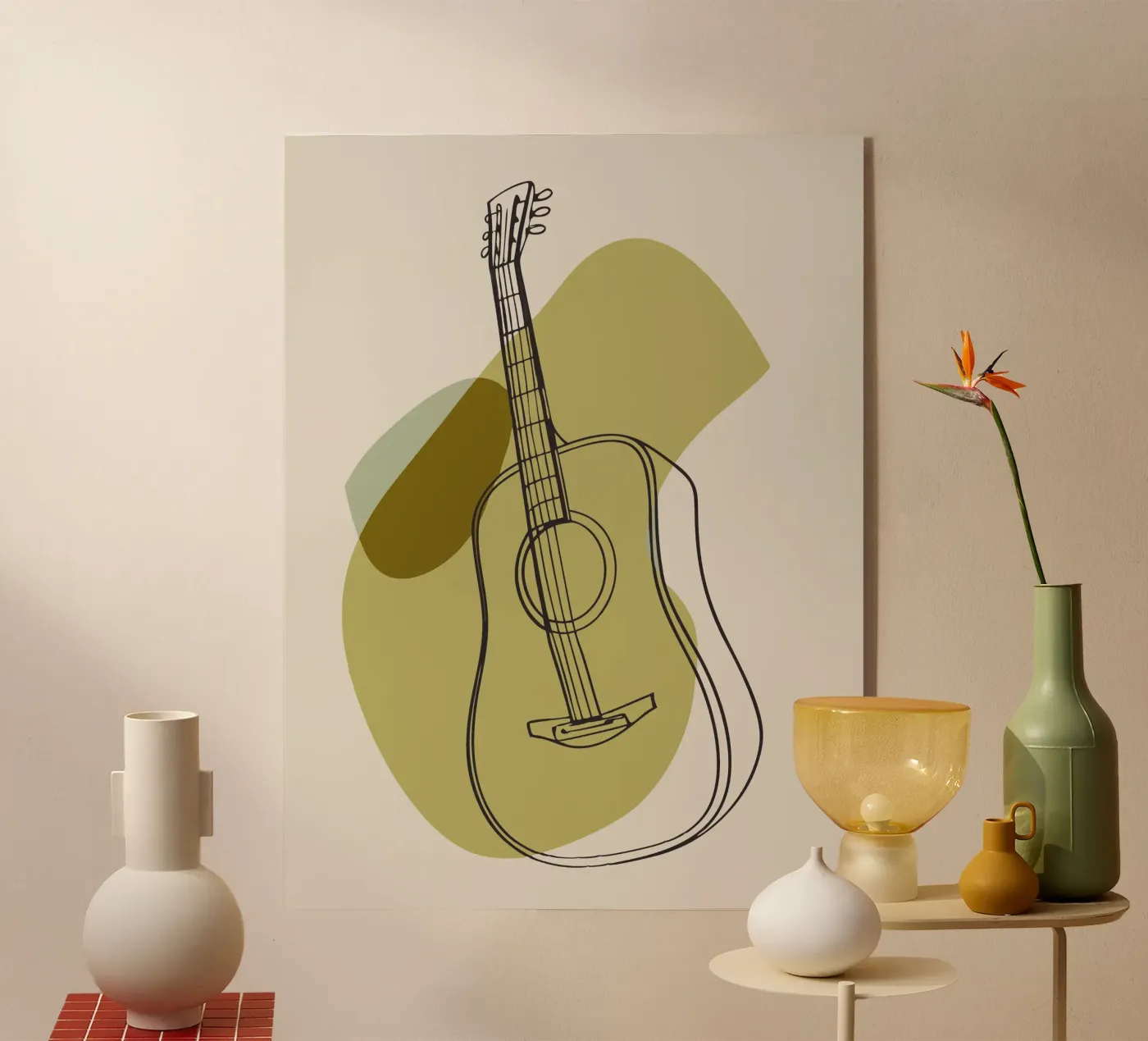 Chitarra minimalista plexiglass da RELAXING TOUCH