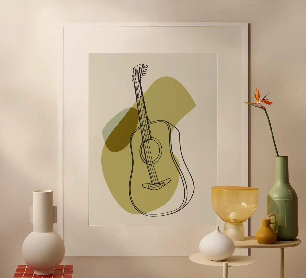 Chitarra minimalista carta hahnemühle da RELAXING TOUCH