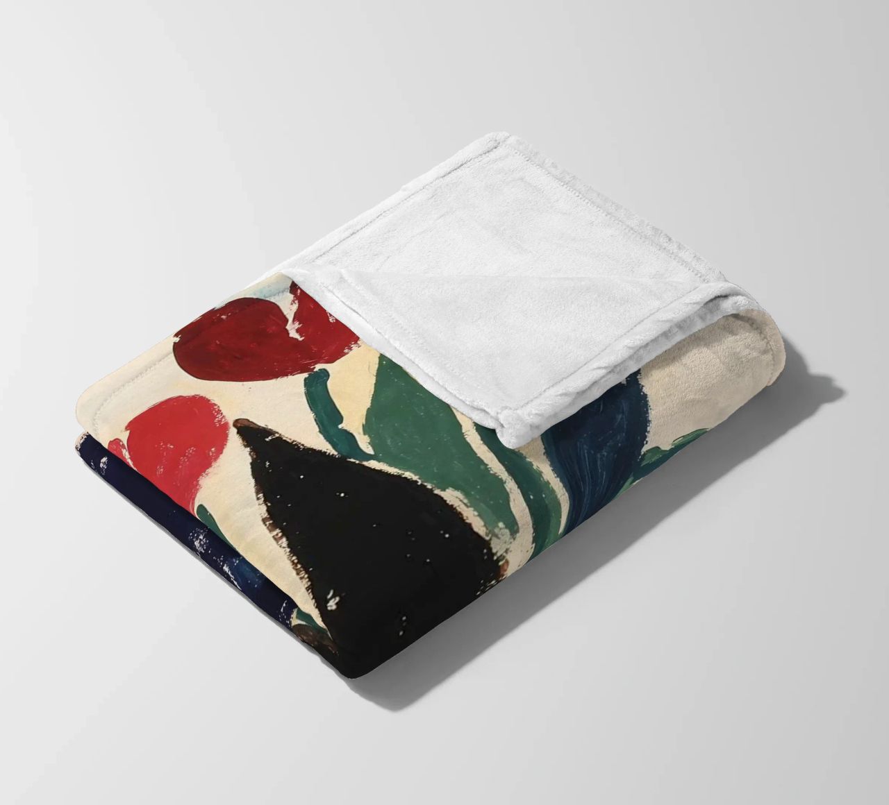 Tulipani in vaso coperta in pile da Olga Wildrose