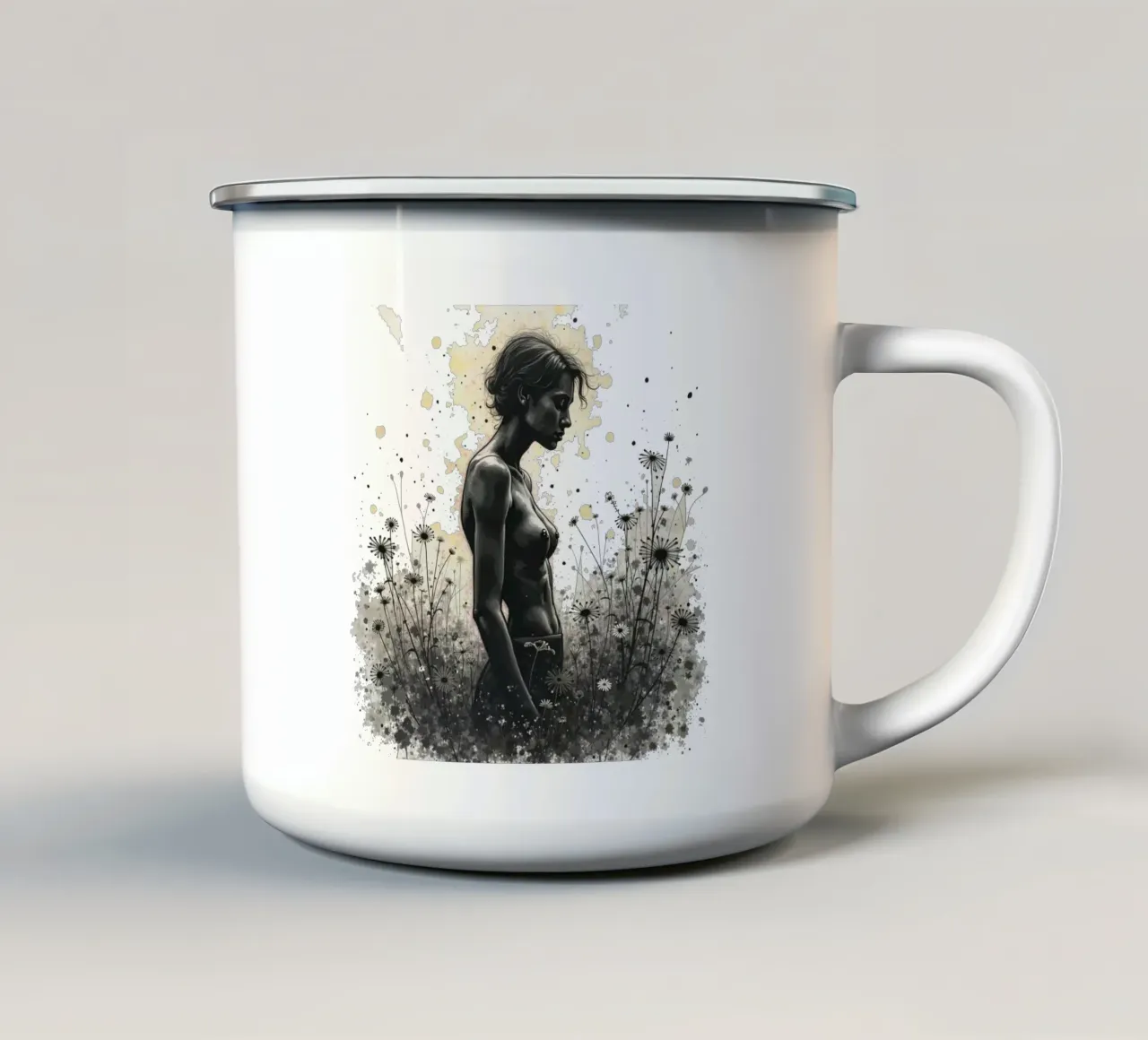 La quiete selvaggia tazza in smalto da Dustlight Atelier