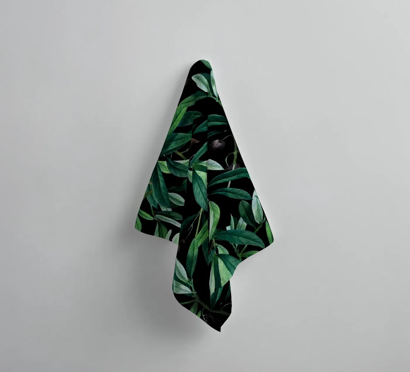 Olive badhanddoek van burcukorkmazyurek