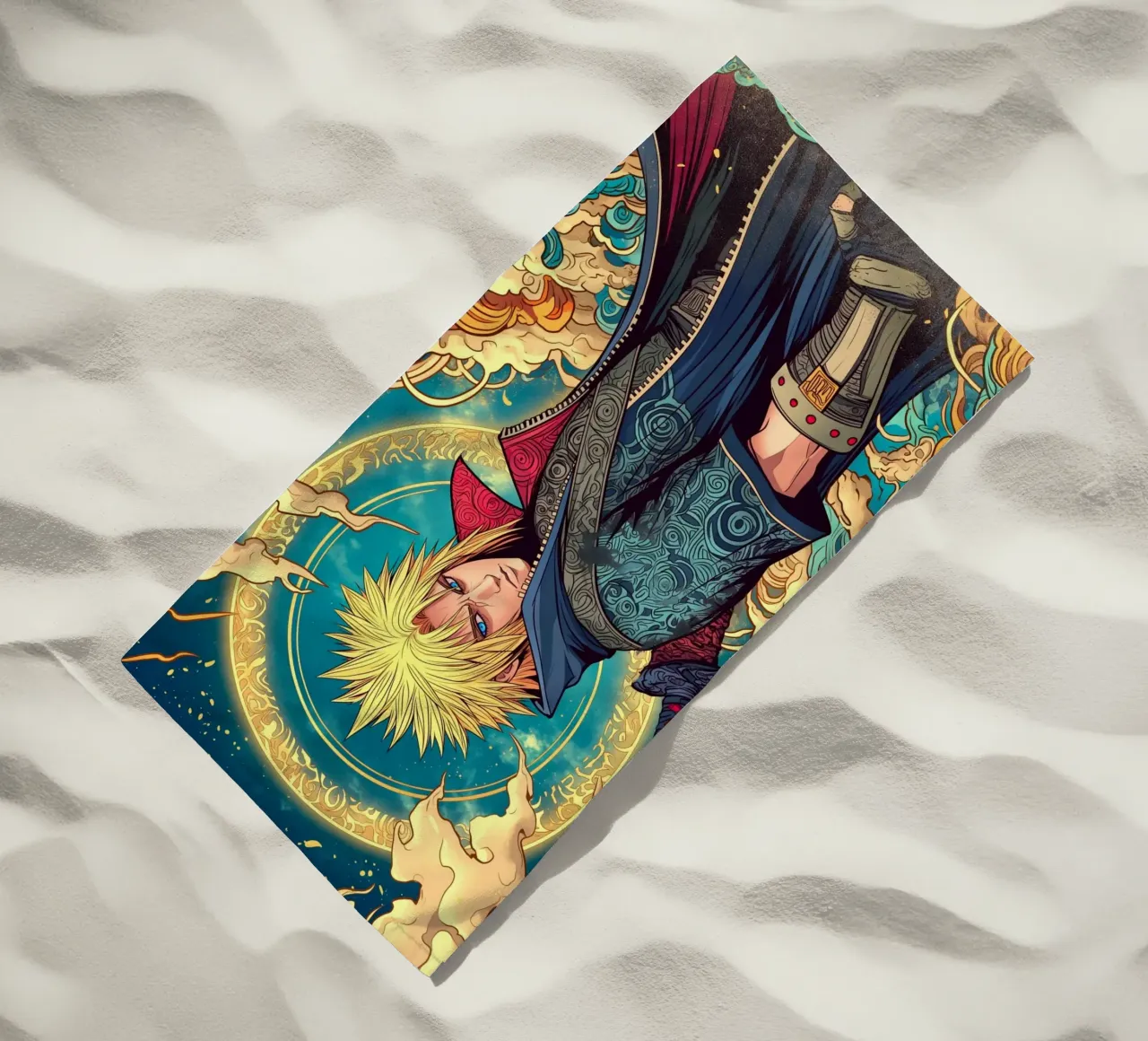 Naruto beach towel by Fleur de Lys