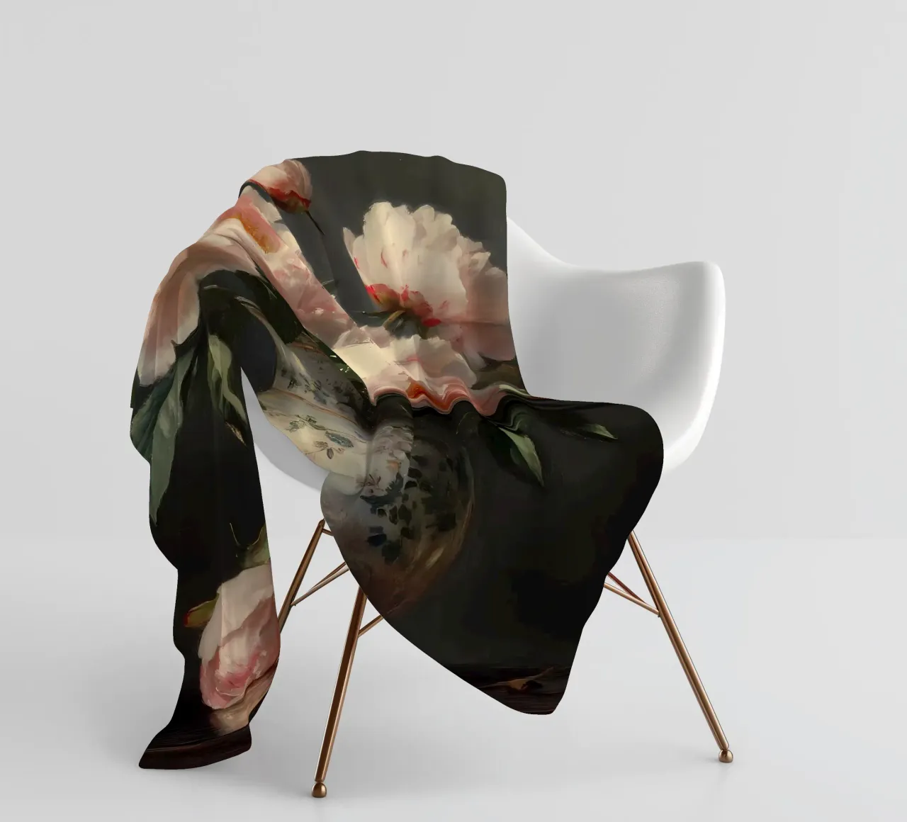 Fleurs anciennes dans un vase plaid polaire de IamHomeStudio