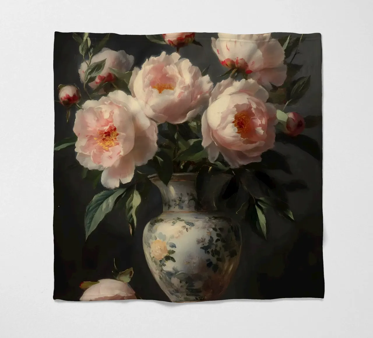 Fleurs anciennes dans un vase plaid polaire de IamHomeStudio