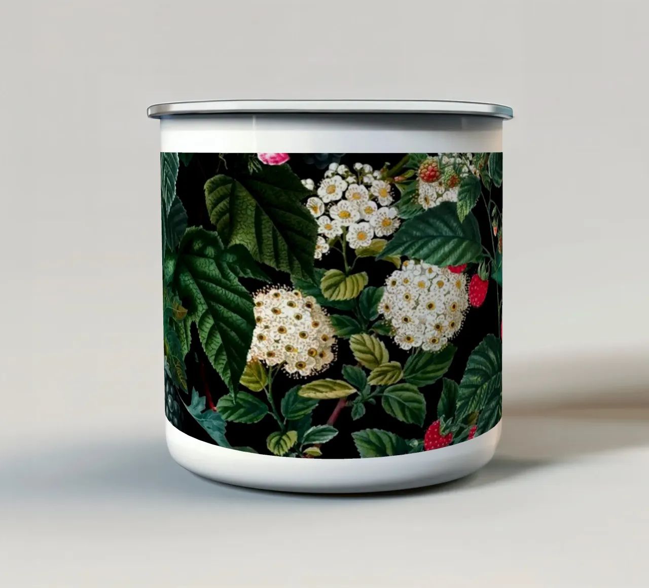 Delicious Floral Pattern tazza in smalto da burcukorkmazyurek