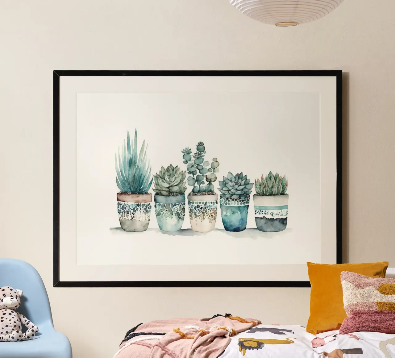 piante grasse cactus poster con telaio in plastica da Kevin Walters
