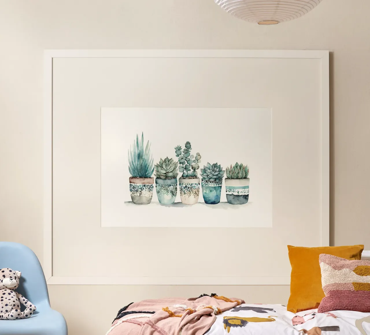 piante grasse cactus poster con telaio in plastica da Kevin Walters