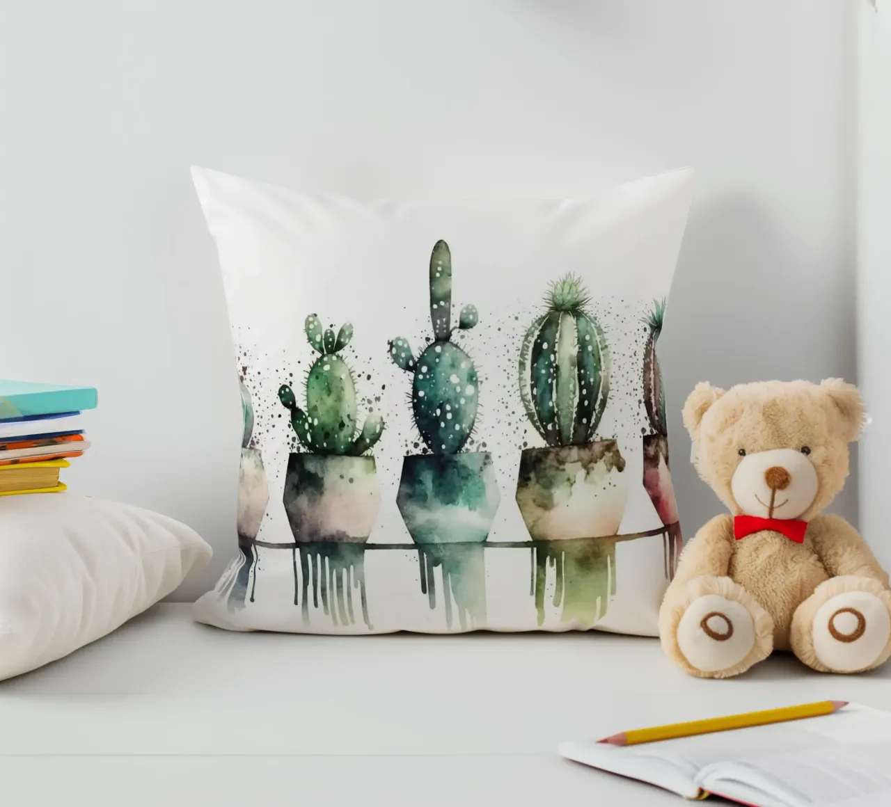 cacti succulents cuscino da Kevin Walters