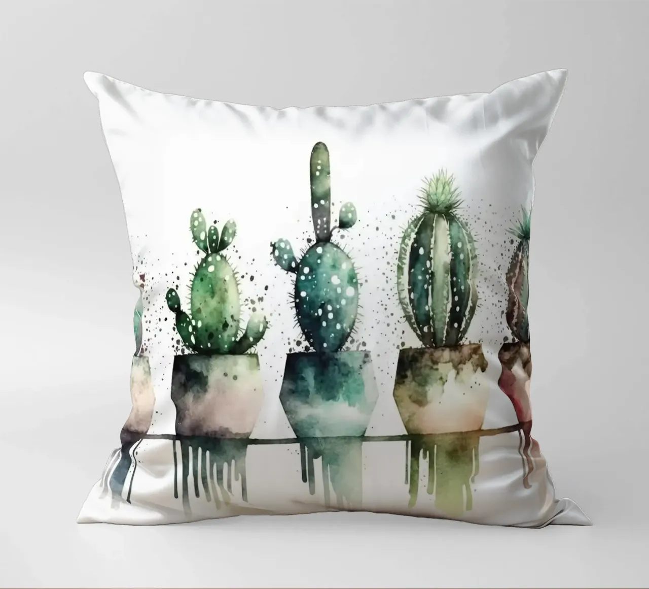 cacti succulents cuscino da Kevin Walters