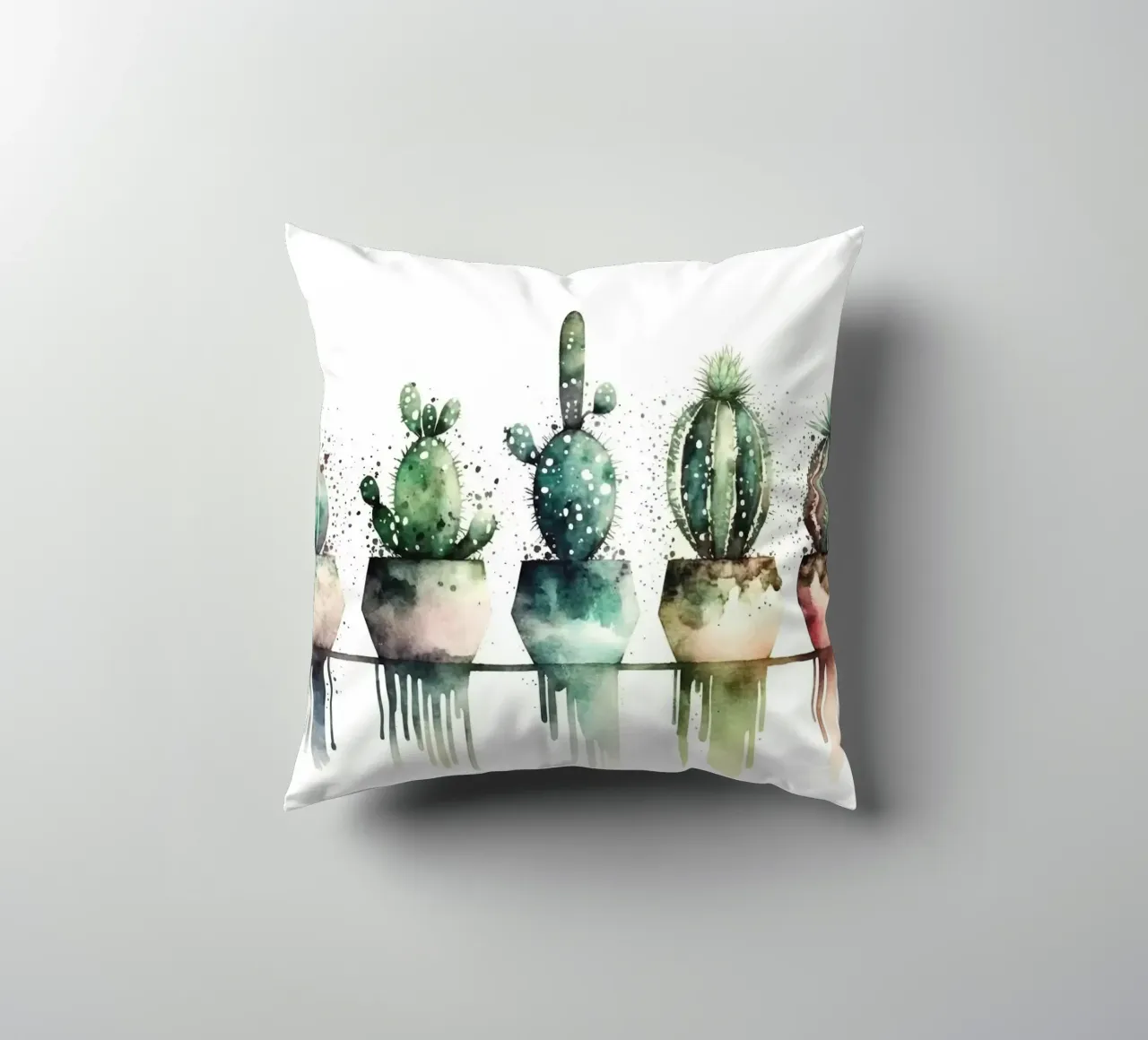 cacti succulents cuscino da Kevin Walters