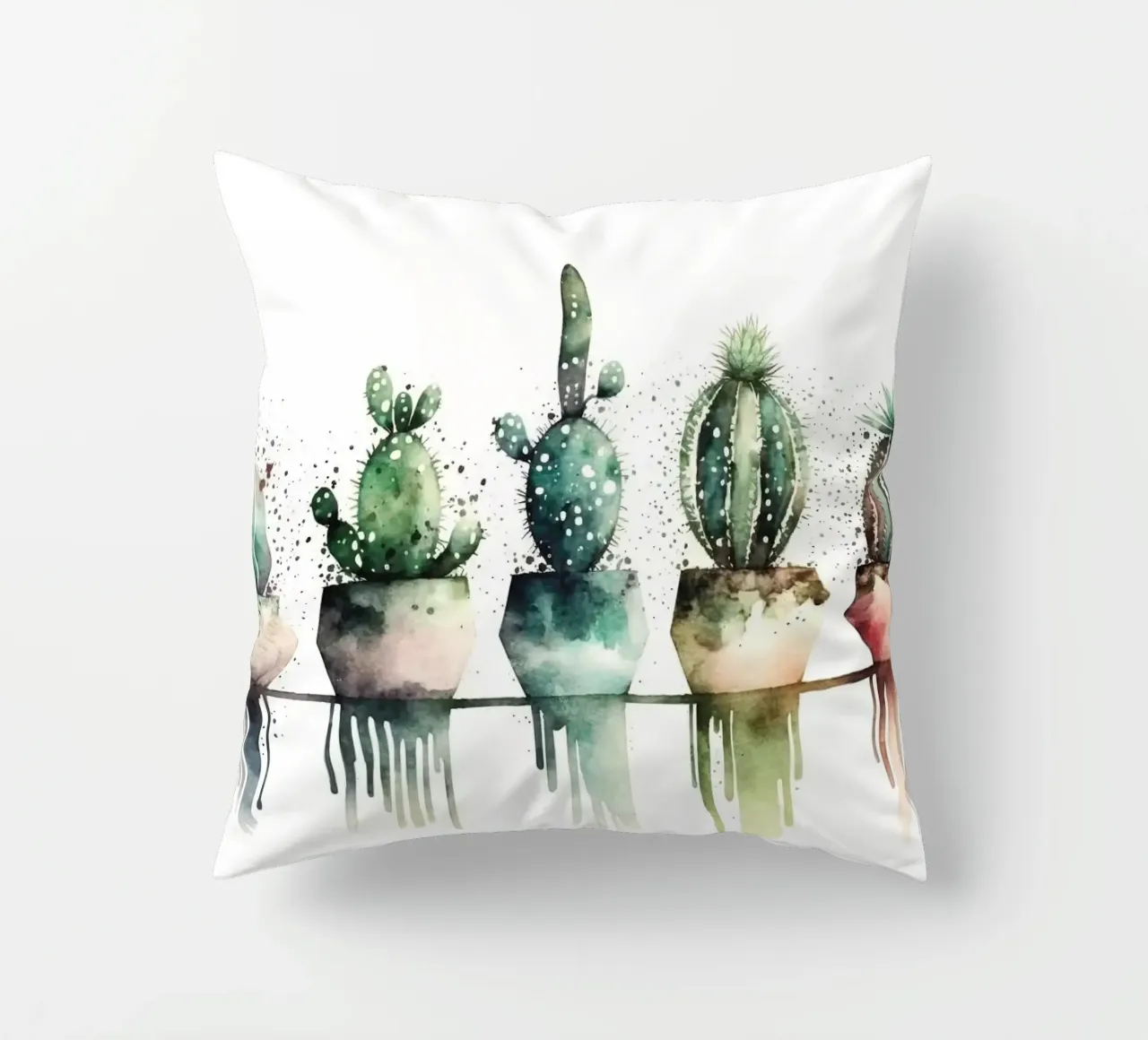 cacti succulents cuscino da Kevin Walters