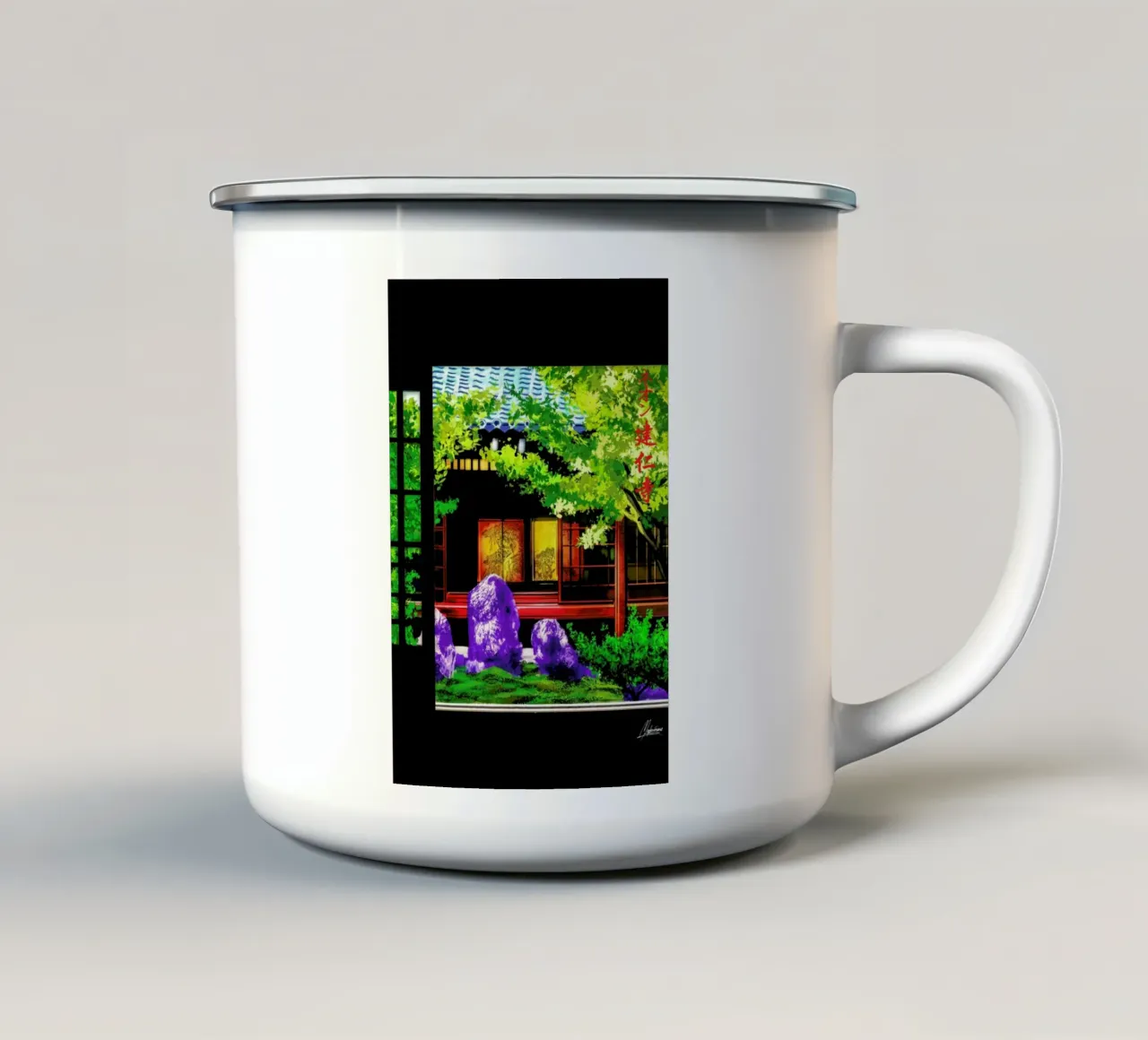 Neon Kenninji tazza in smalto da Mayka ienova